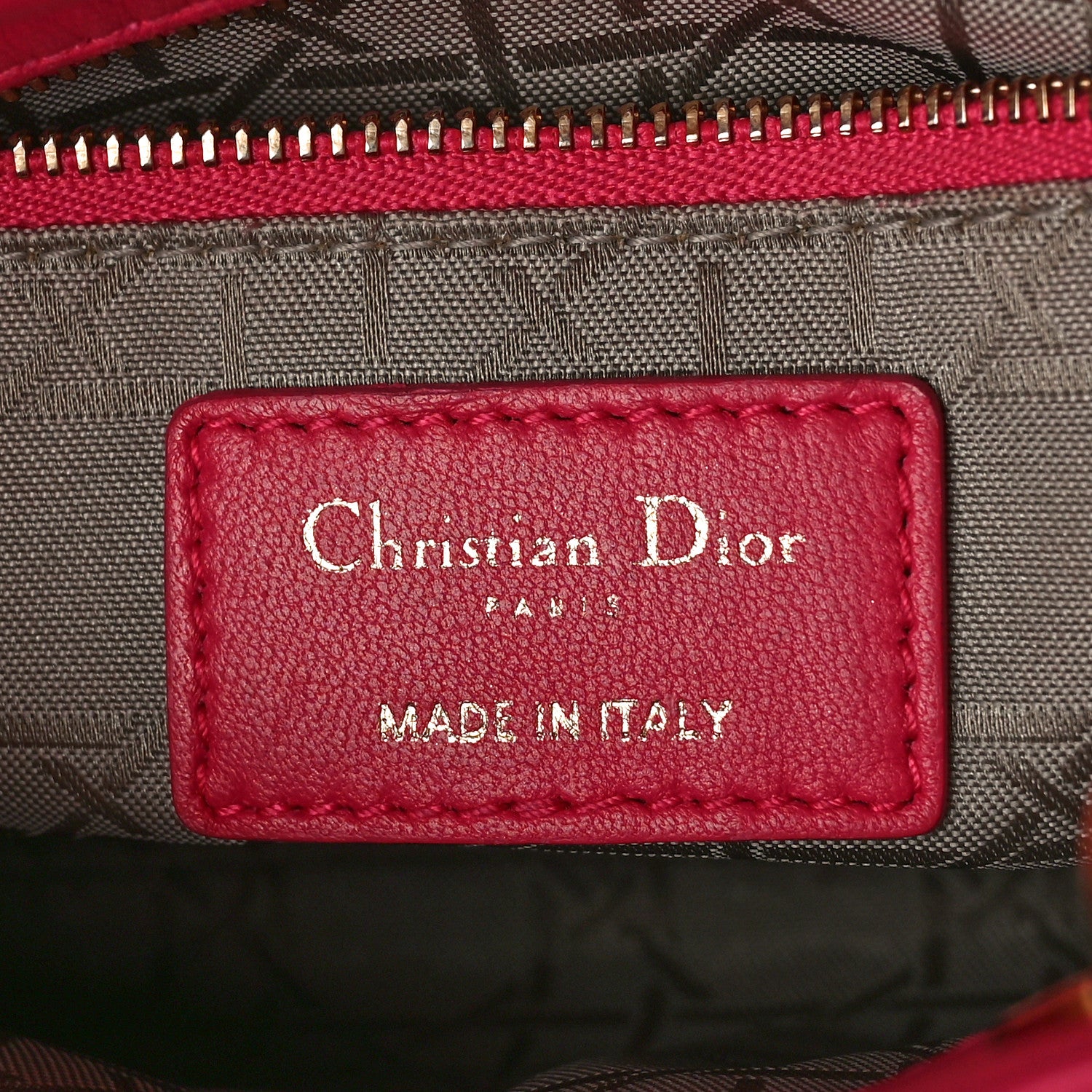 Christian Dior Lambskin Cannage Mini Lady Dior Fuchsia 6 of 8