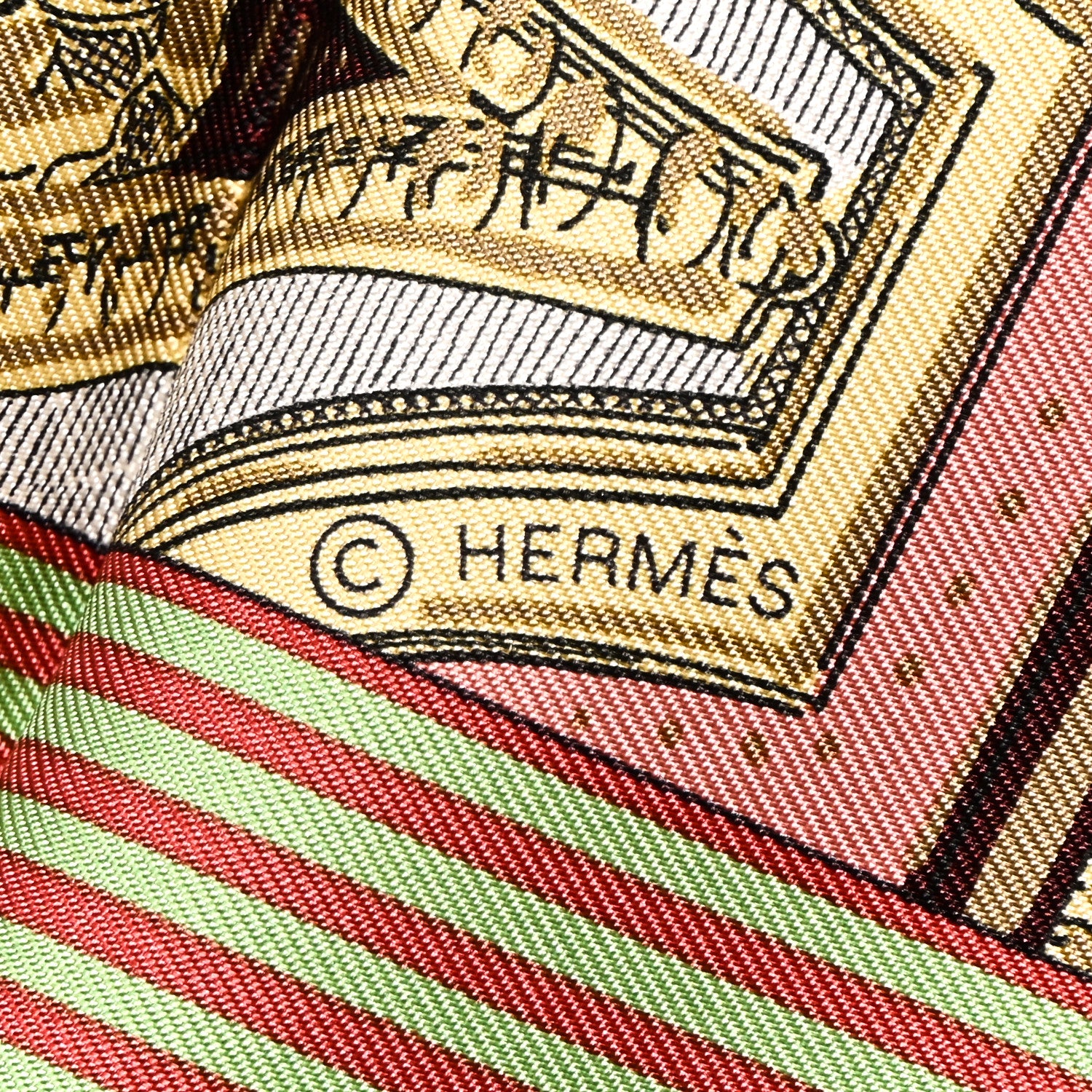Hermes Silk Grand Theatre Nouveau Scarf 90 Bleu Vieux Rose Vert 4 of 6