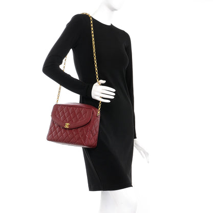 Chanel Caviar Quilted Flap Camera Case Burgundy 2 of 8