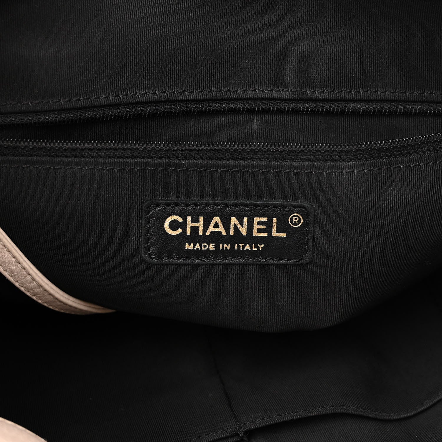 Chanel Calfskin Stitched Large Button Up Hobo Ivory Black 6 of 13