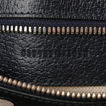 Gucci GG Supreme Monogram Textured Dollar Calfskin Small Retro Interlocking G Tote Bag Beige Blue 7 of 10