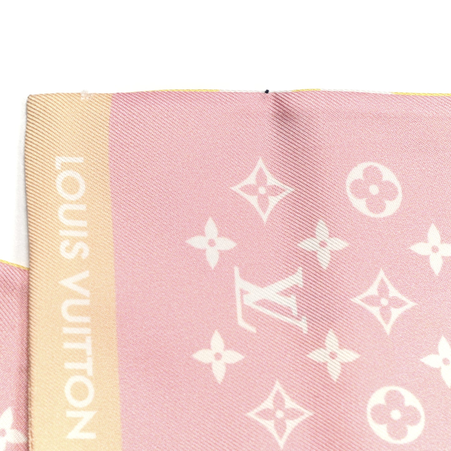 Silk Monogram Gradient By The Pool Bandeau Pink