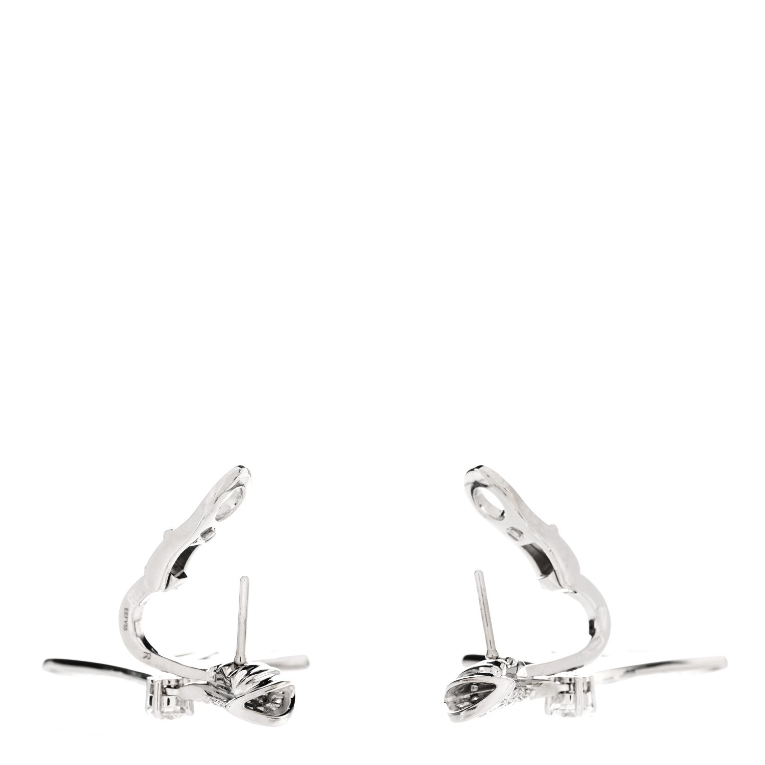 Bulgari 18K White Gold Diamond Divas' Dream Drop Earrings 3 of 6