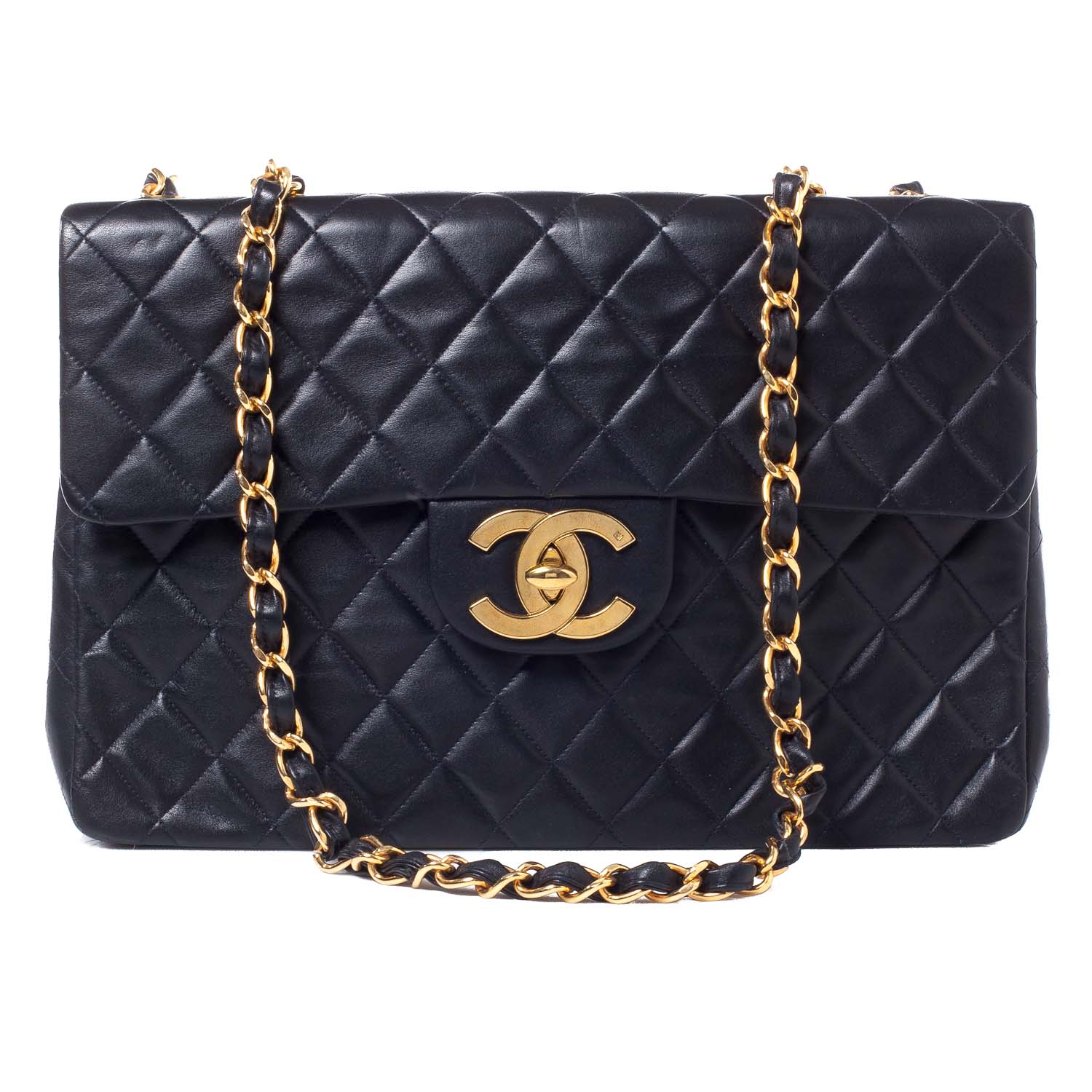 Chanel Lambskin XL Jumbo Flap Black 1 of 11