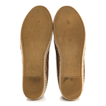 Saint Laurent Suede Monogram Espadrilles 37 Brown 6 of 9