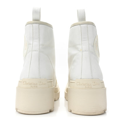 Christian Dior Technical Fabric D-Rise 35mm Boots 41 White 4 of 12