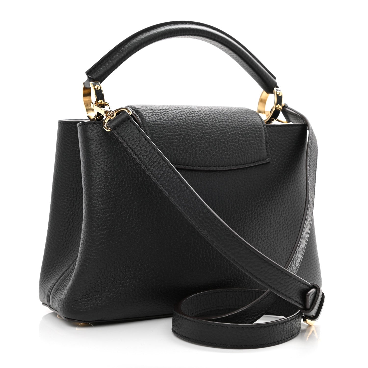 Louis Vuitton Taurillon Capucines BB Black 3 of 7