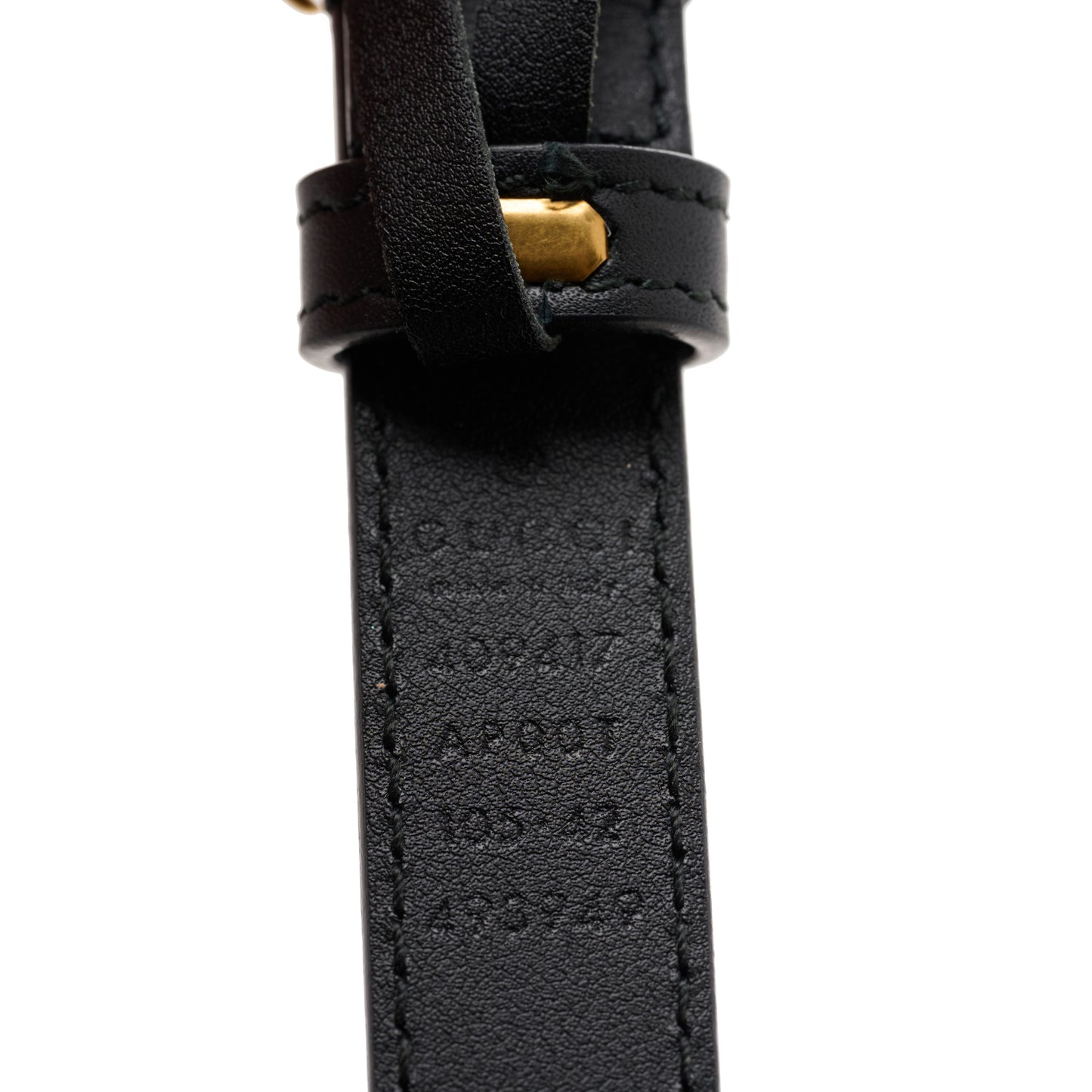 Calfskin Double G 20mm Belt 105 42 Black