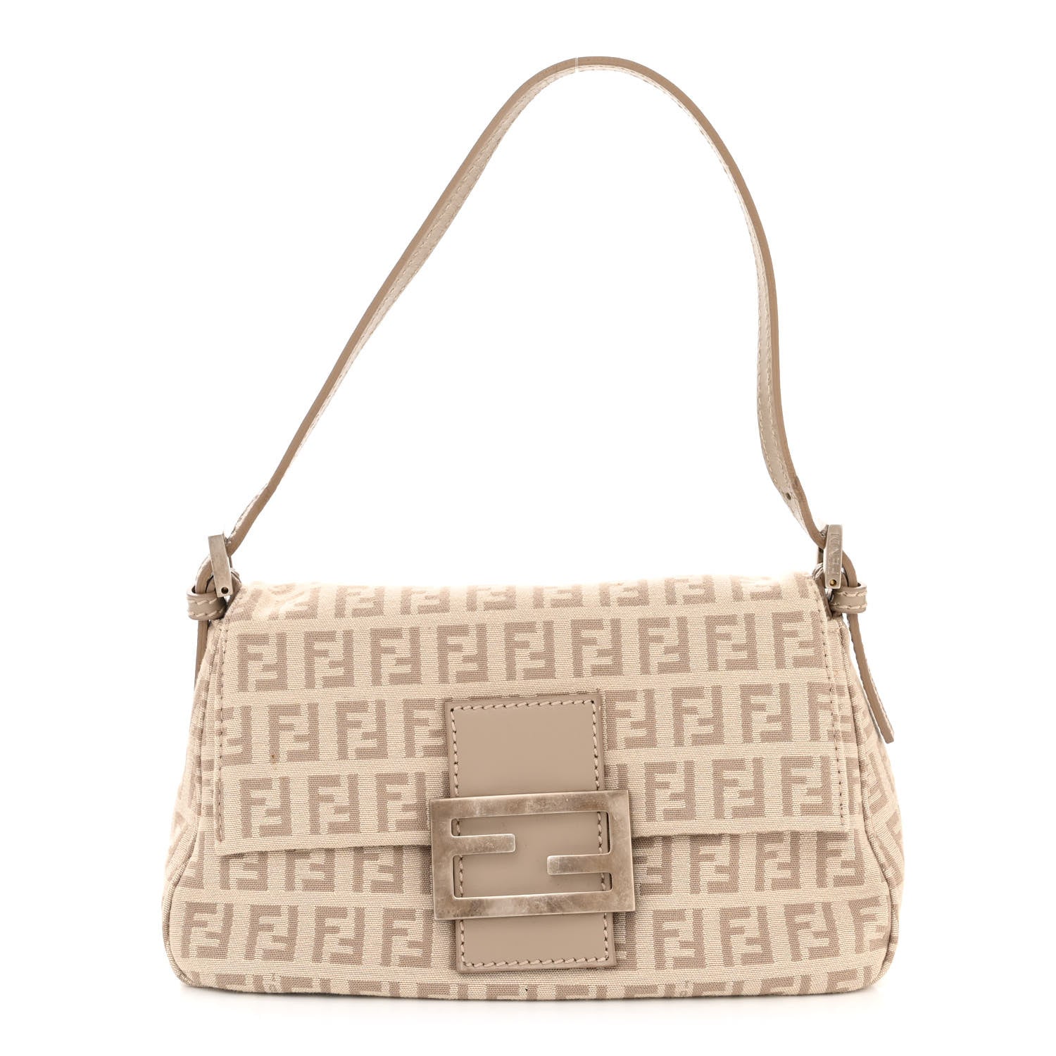 Fendi Zucchino Cuoio Mini Mama Baguette Beige Tortora Pietra 1 of 11