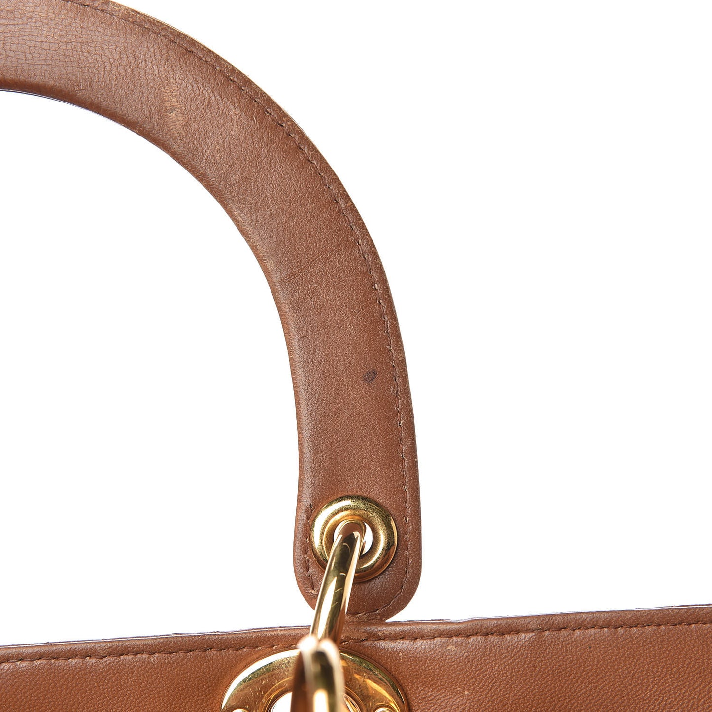 Lambskin Cannage Large Lady Dior Tan