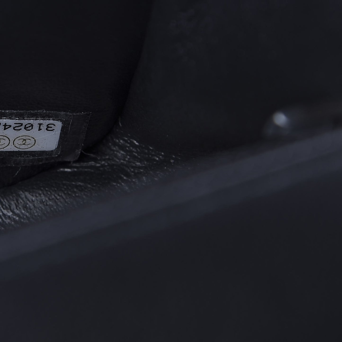 Lambskin Quilted Mini Rectangular Flap Black