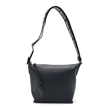 Loewe Supple Smooth Calfskin Jacquard Small Cubi Crossbody Bag Deep Navy 1 of 11