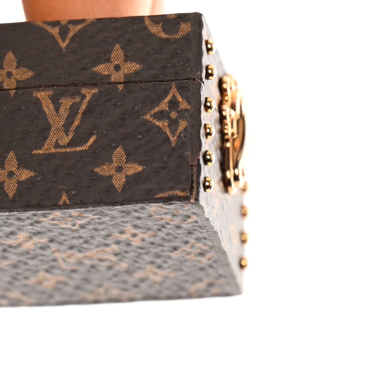 Louis Vuitton Resin Wood Vivienne Trunk VIP Bag Charm Key Holder Pink 7 of 7