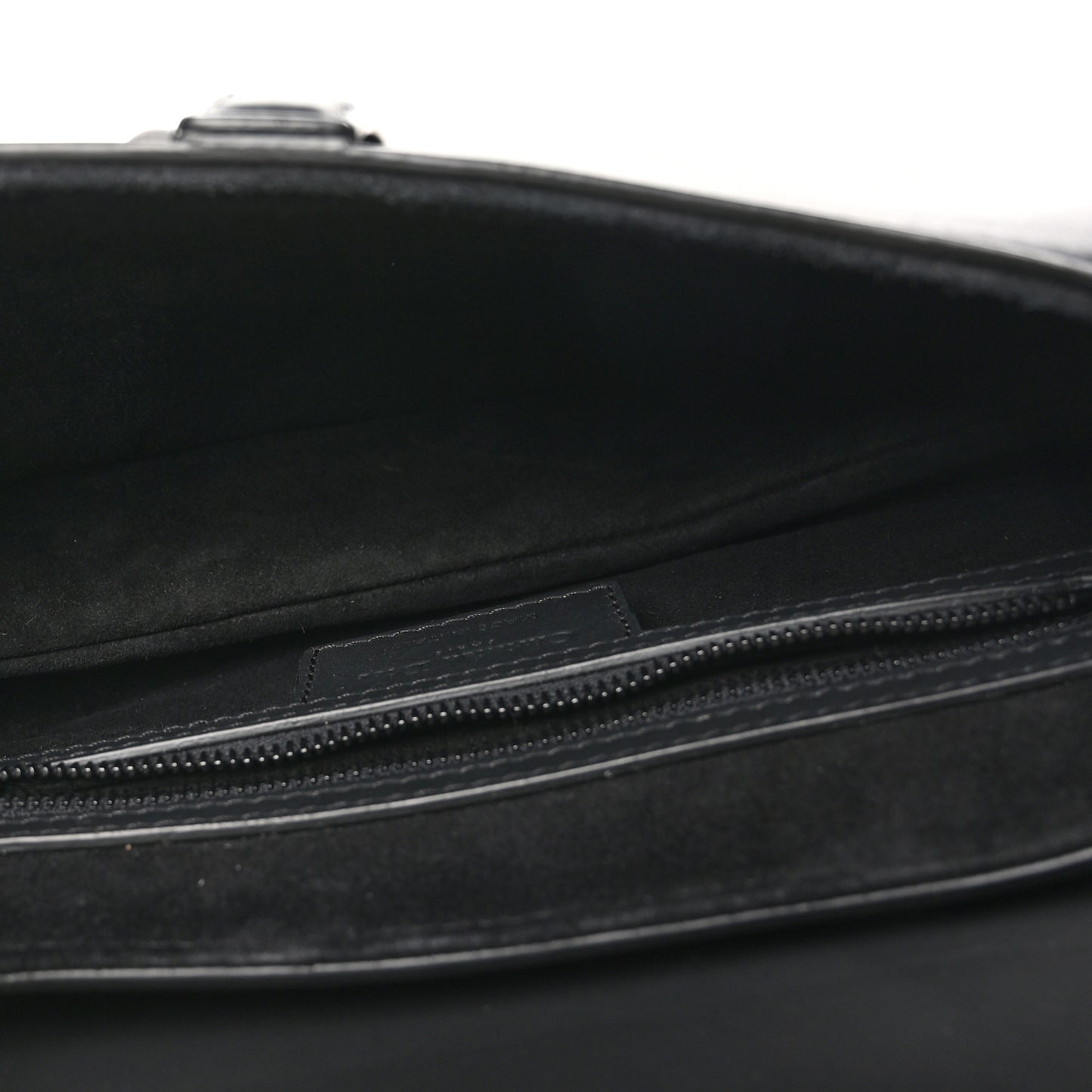 Ultra Matte Calfskin Saddle Bag Black