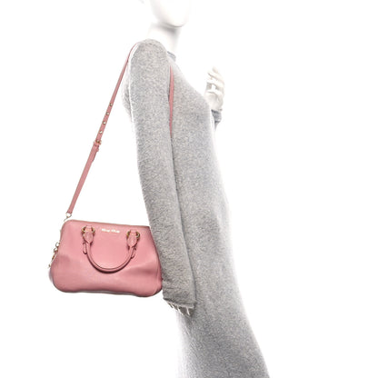 Miu Miu Goatskin Madras Bauletto Peonia 2 of 18