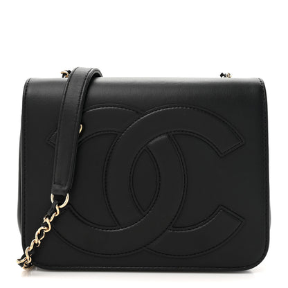 Chanel Lambskin CC Mania Flap Bag Black 1 of 10