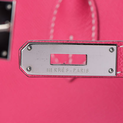Hermes Epsom Candy Birkin 35 Rose Tyrien Rubis 22 of 33