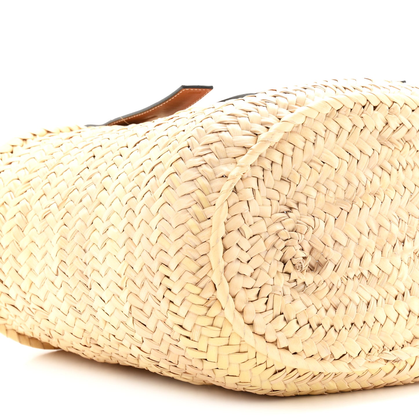 Raffia Basket Tote Bag Natural Tan
