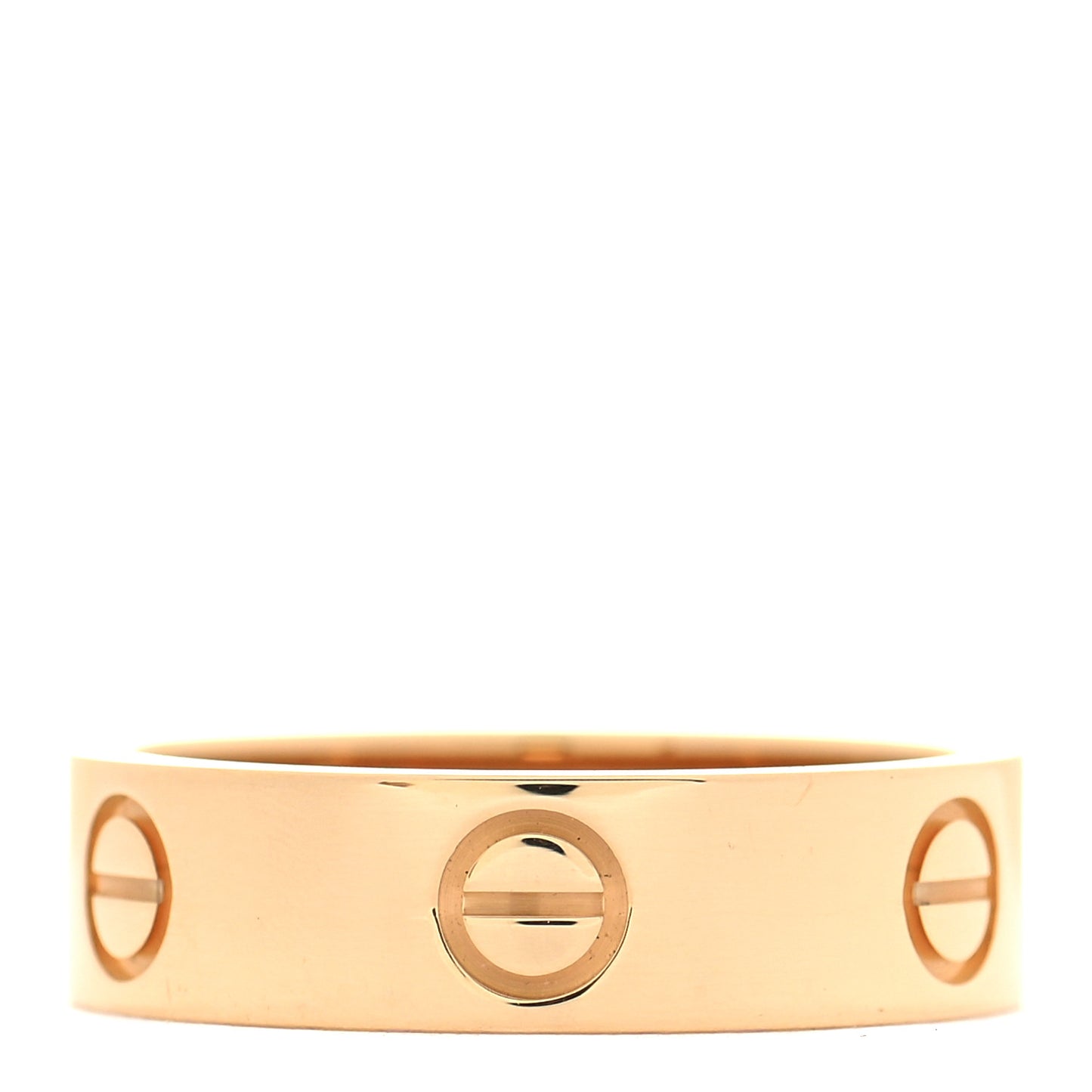 18K Yellow Gold 4mm LOVE Ring 56 7.5