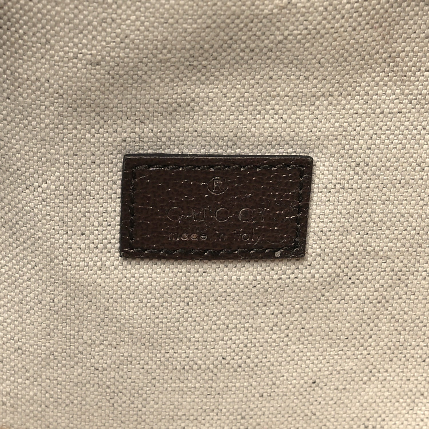 Gucci Monogram Jumbo GG Textured Dollar Calfskin Web Belt Bag Camel Ebony New Acero 6 of 10