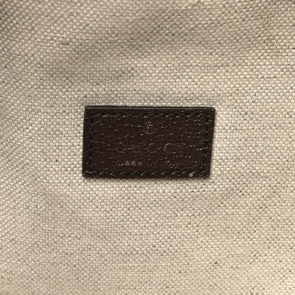 Gucci Monogram Jumbo GG Textured Dollar Calfskin Web Belt Bag Camel Ebony New Acero 6 of 10