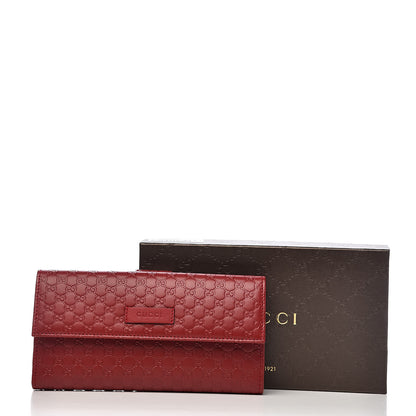 Gucci Microguccissima Continental Flap Wallet Red 8 of 8