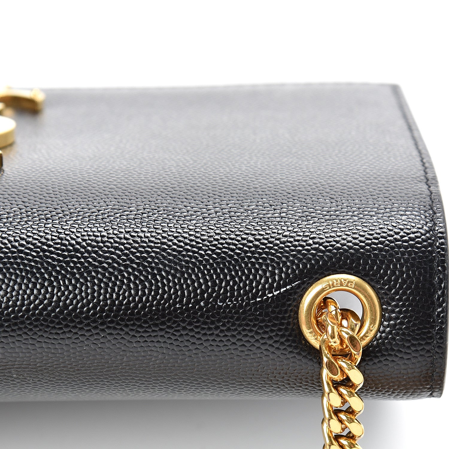Saint Laurent Grain De Poudre Small Monogram Kate Satchel Black 12 of 12
