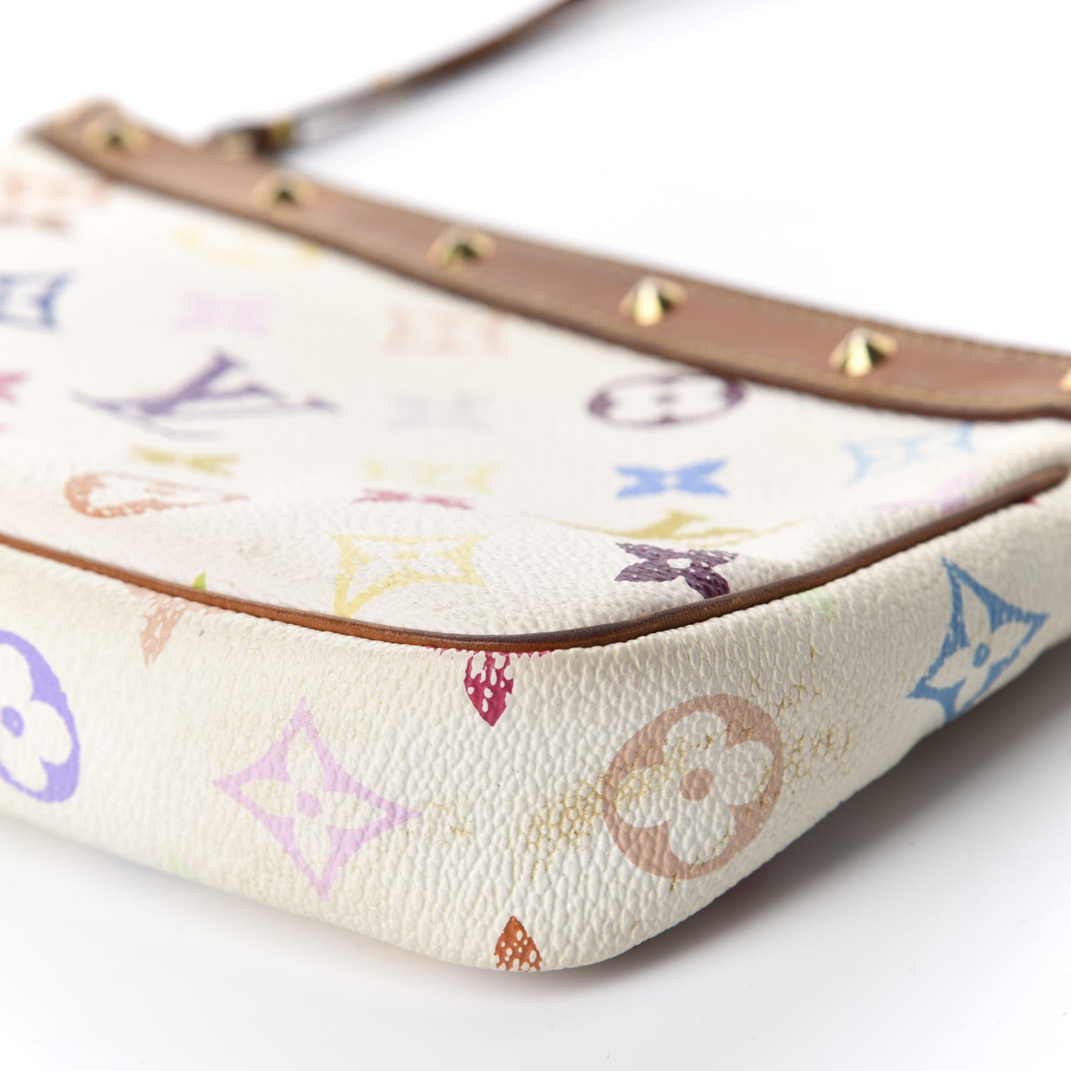 Louis Vuitton Monogram Multicolor Pochette Accessories White 7 of 14