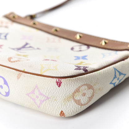 Louis Vuitton Monogram Multicolor Pochette Accessories White 7 of 14