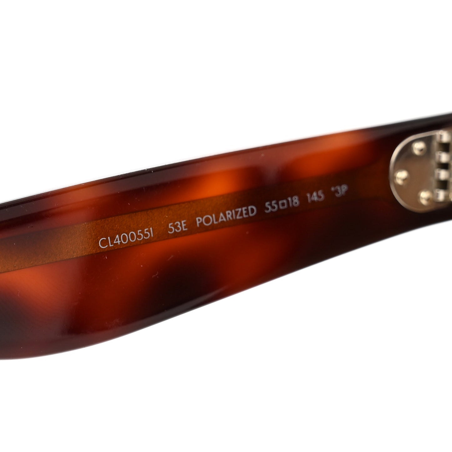 Acetate Polarized Square Sunglasses CL 40055I Red Havana
