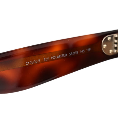 Celine Acetate Polarized Square Sunglasses CL 40055I Red Havana 5 of 6