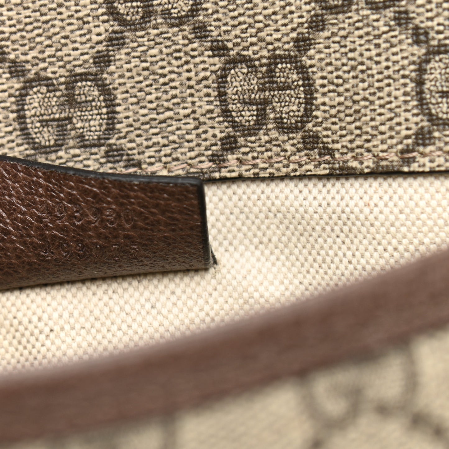 GG Supreme Monogram Neo Vintage Web Belt Bag Brown