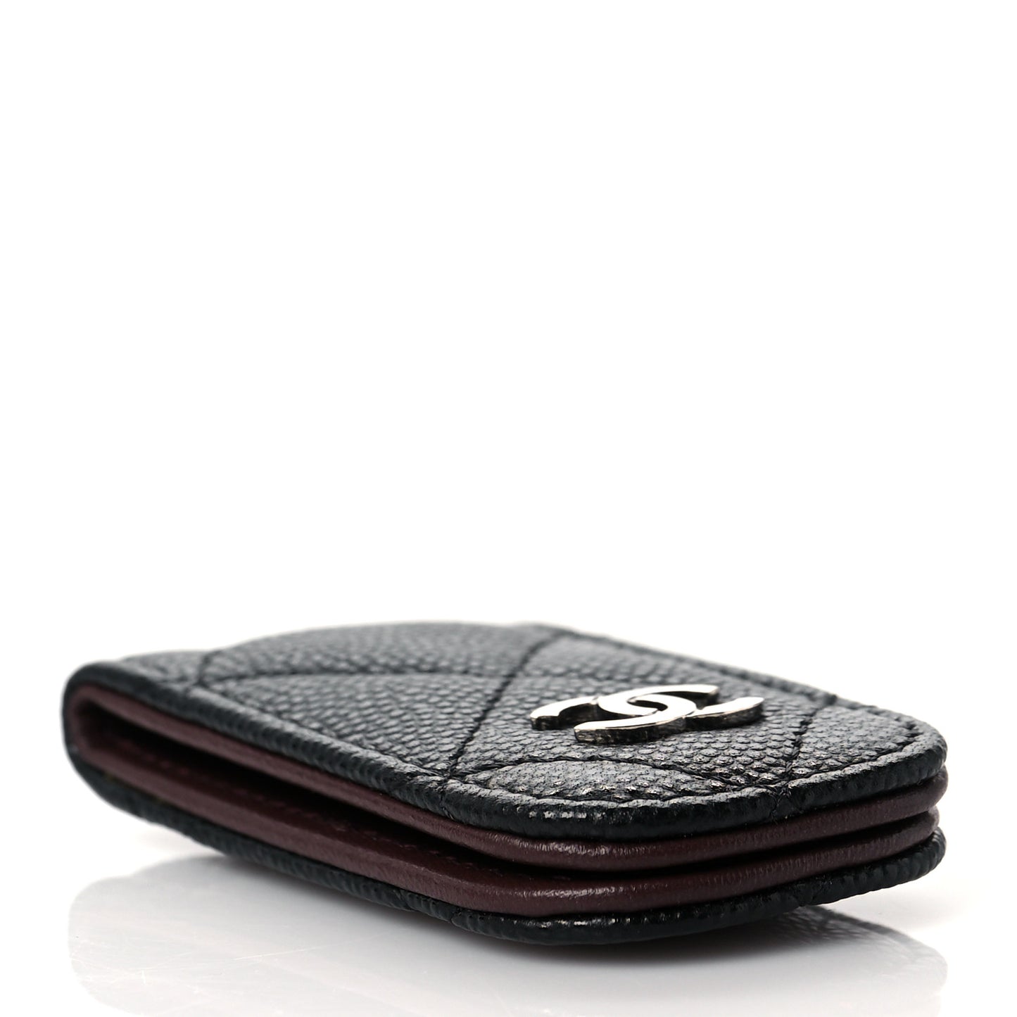 Caviar Quilted Money Clip Black