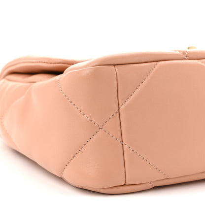 Chanel Lambskin Quilted Medium Chanel 19 Flap Beige 9 of 11