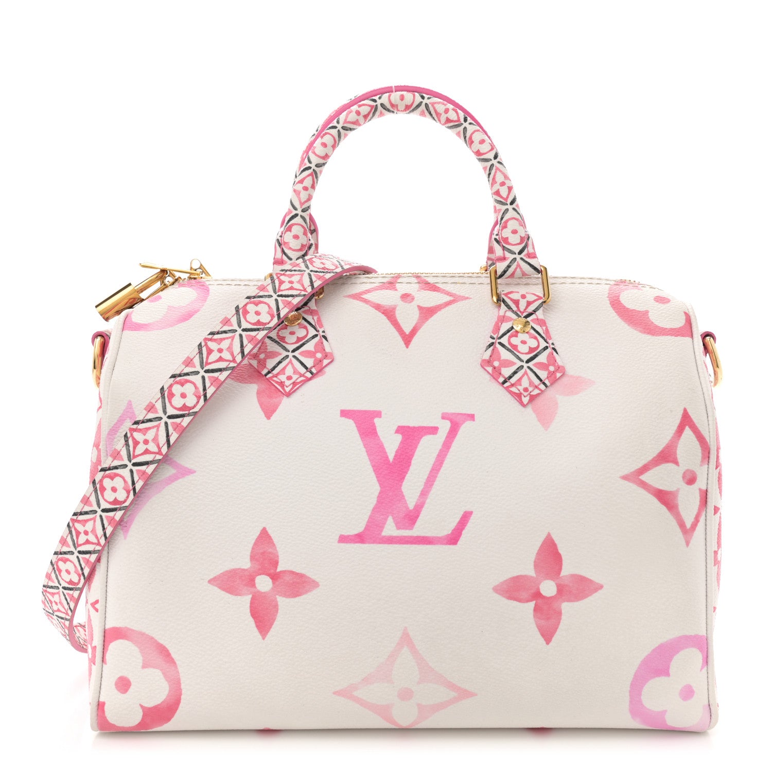 Louis Vuitton Monogram Giant By The Pool 2.0 Speedy Bandouliere 25 Rose ...