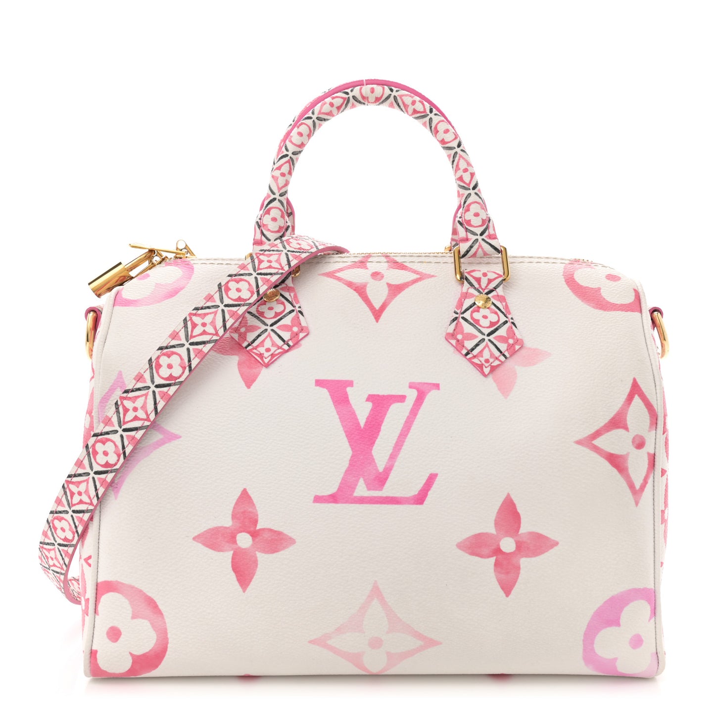 Monogram Giant By The Pool 2.0 Speedy Bandouliere 25 Rose