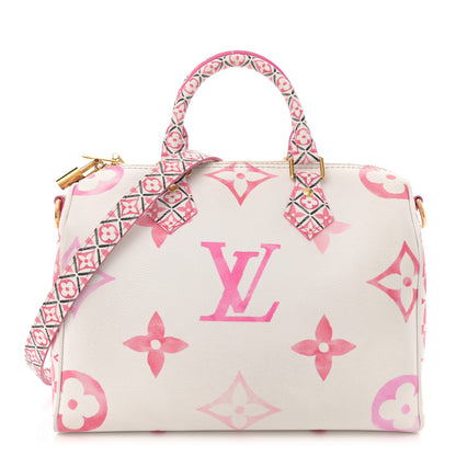 Louis Vuitton Monogram Giant By The Pool 2.0 Speedy Bandouliere 25 Rose 1 of 11