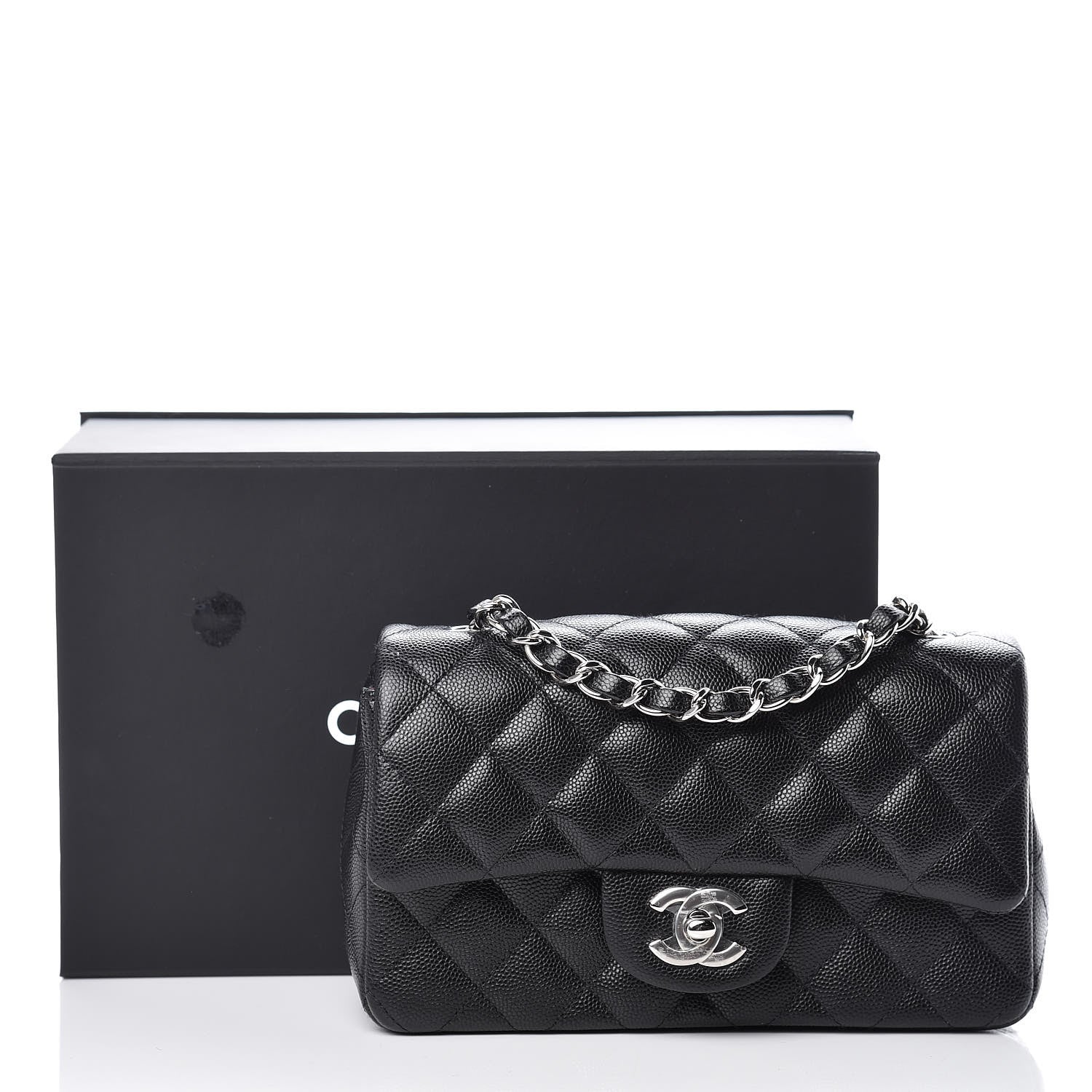 Chanel Caviar Quilted Mini Rectangular Flap Black 10 of 10