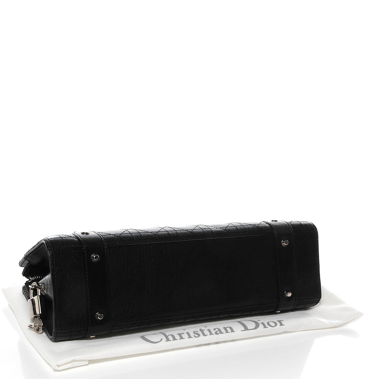 Christian Dior Calfskin Cannage Stitched Lady Dior East West Black 4 of 8