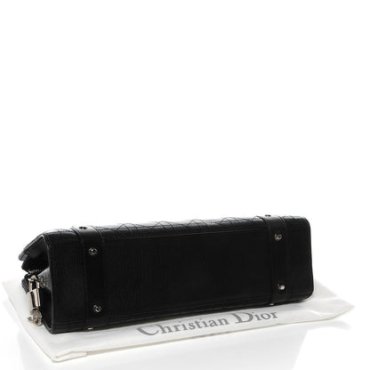 Christian Dior Calfskin Cannage Stitched Lady Dior East West Black 4 of 8