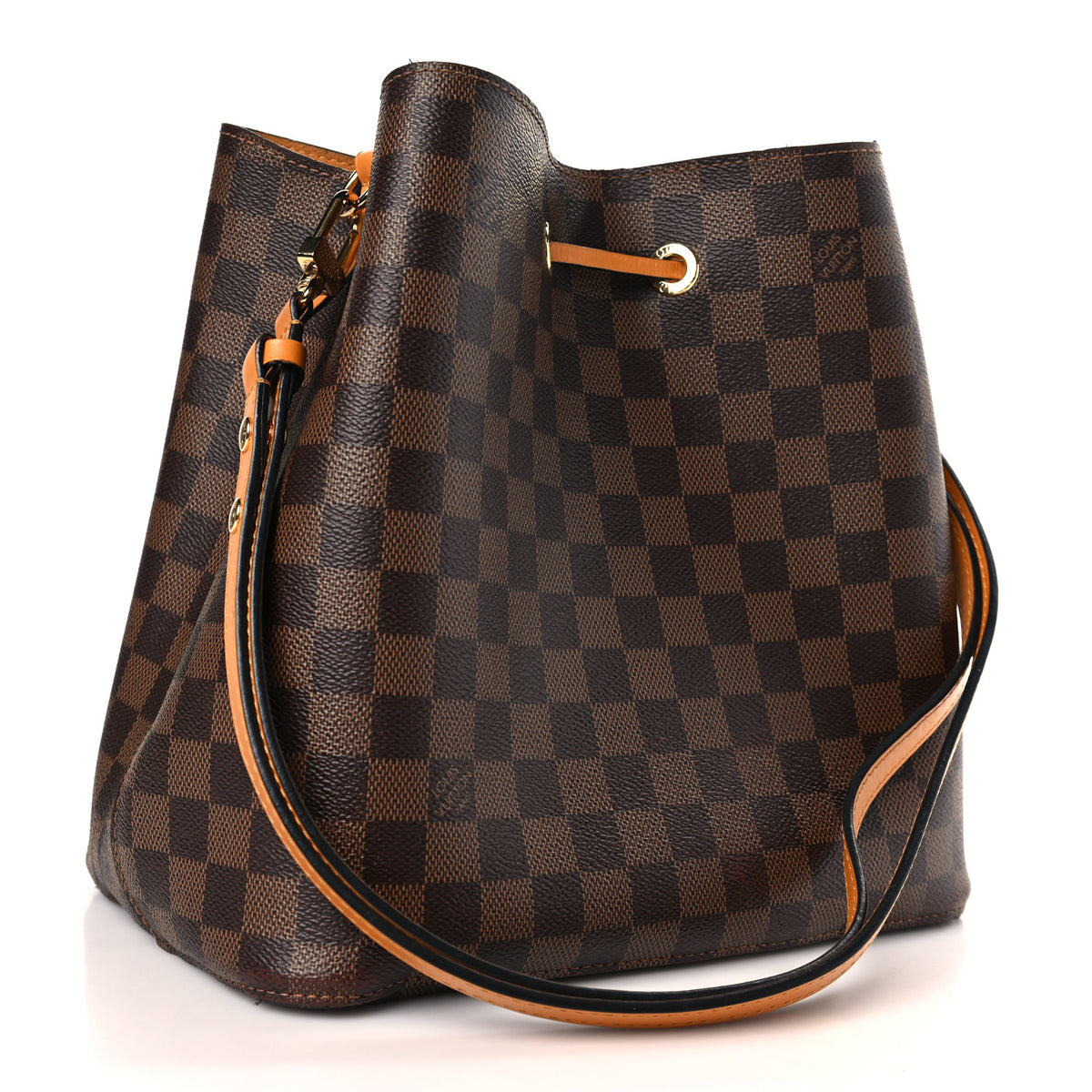 Damier Ebene Neonoe MM Safran