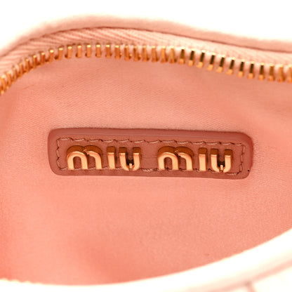 Miu Miu Satin Matelasse Mini Wander Hobo Alabaster Pink 6 of 8
