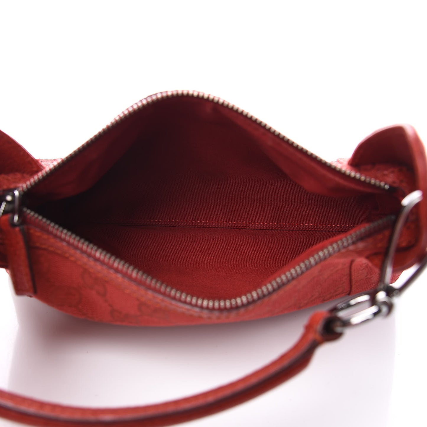 Monogram Small Hobo Red