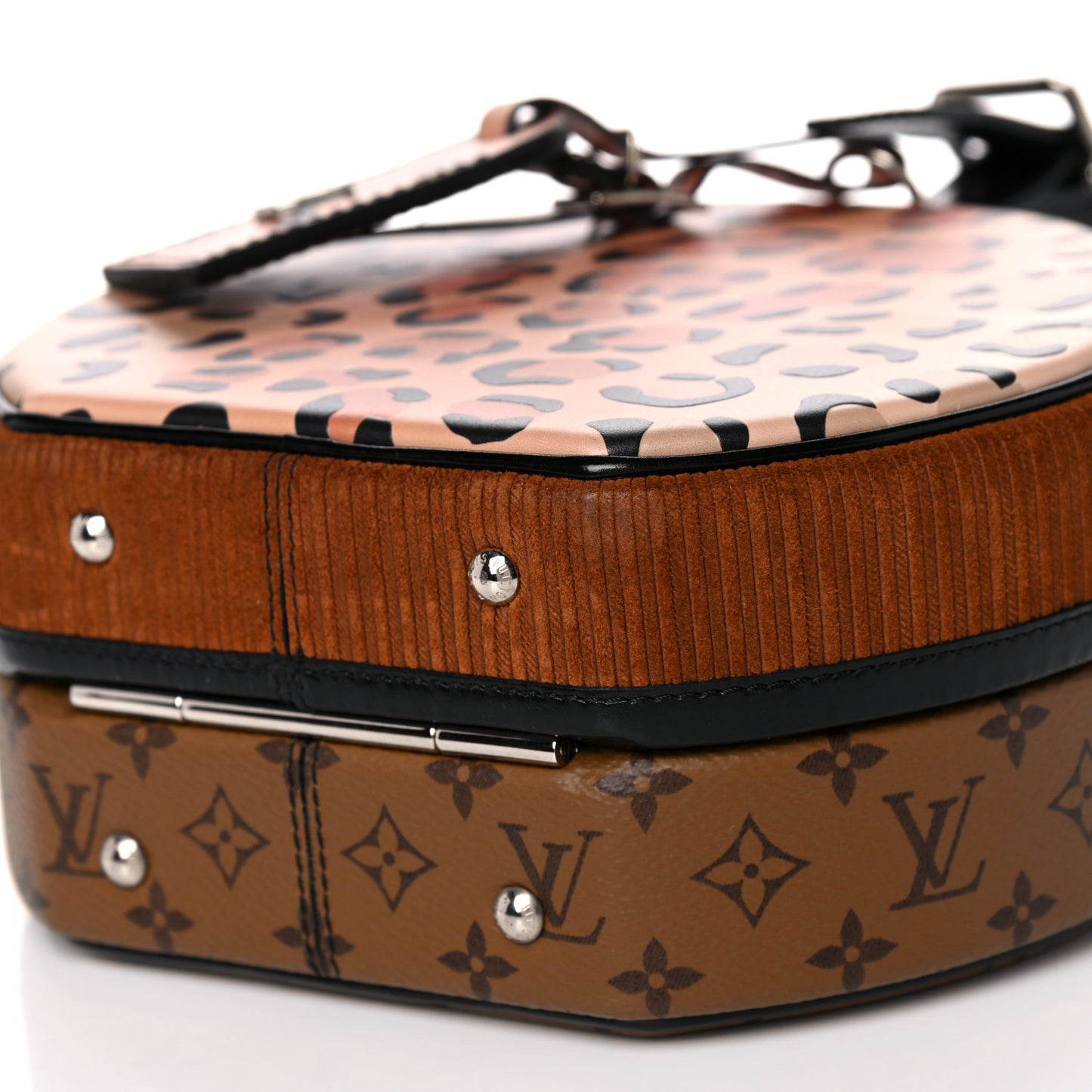 Reverse Monogram Leopard Petite Boite Chapeau