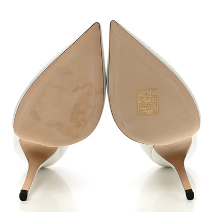 Jimmy Choo Lizard Embossed Anouk 120 Pumps 35.5 Latte 5 of 8