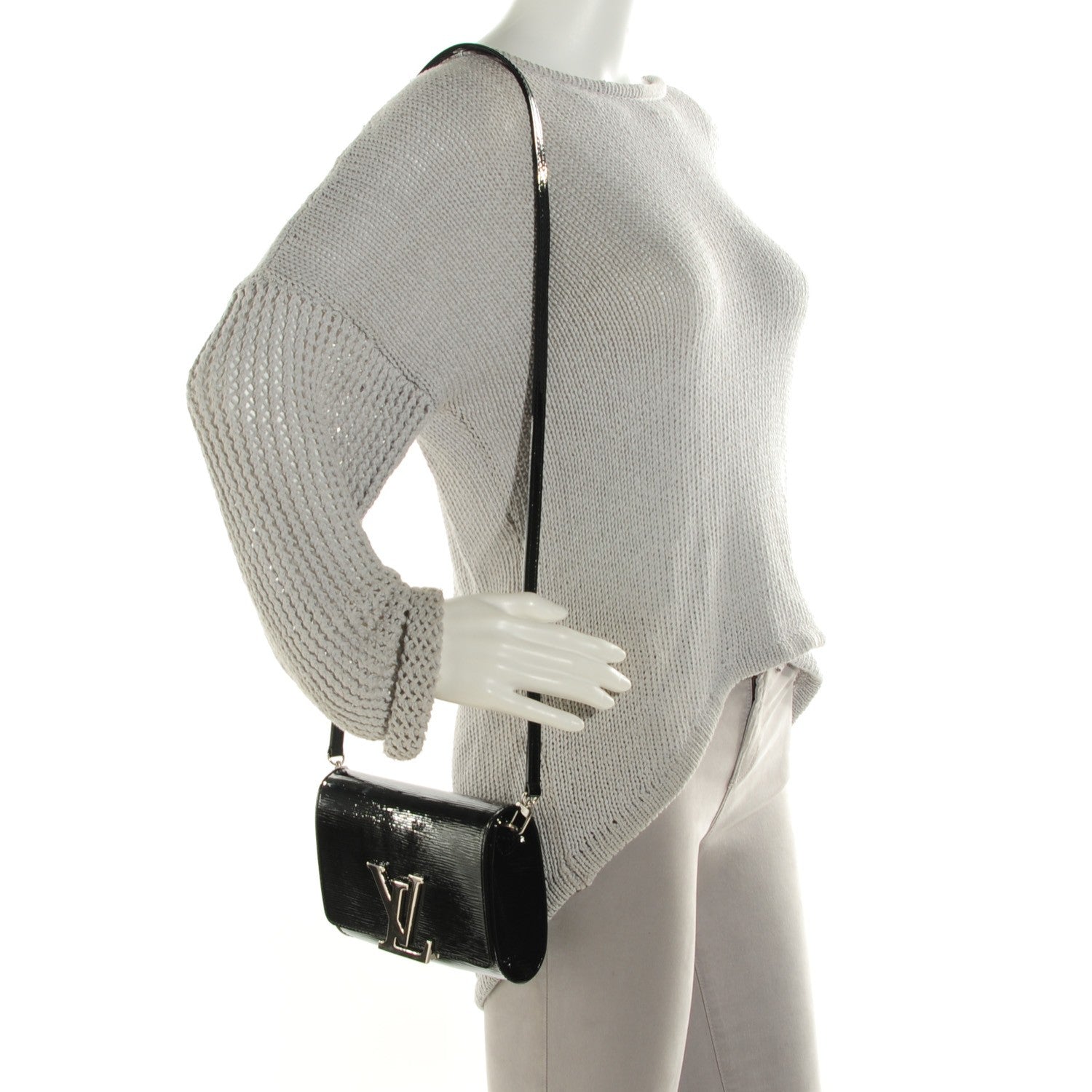 Louis Vuitton Electric Epi Louise Strap PM Black 2 of 7