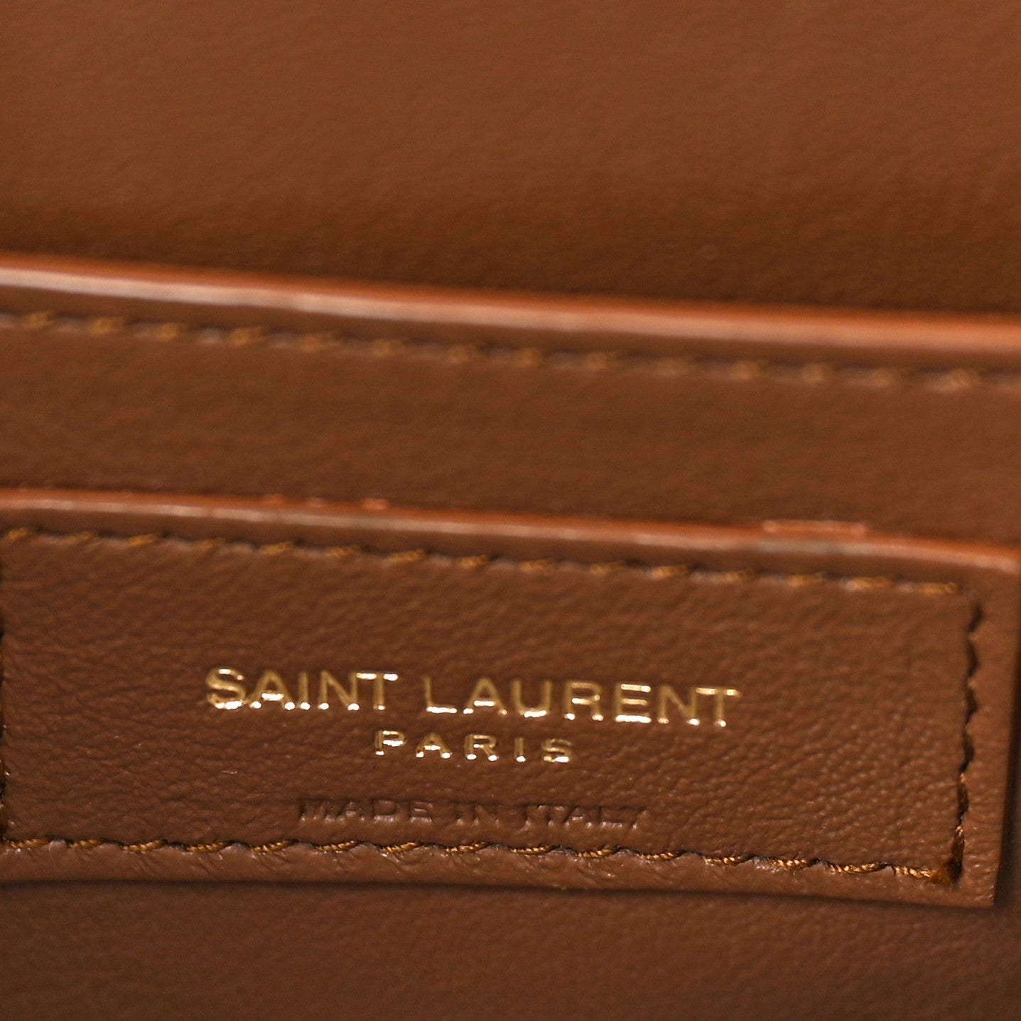 Saint Laurent Suede All-Over Monogram Small Le Monogramme Satchel Brown 6 of 10