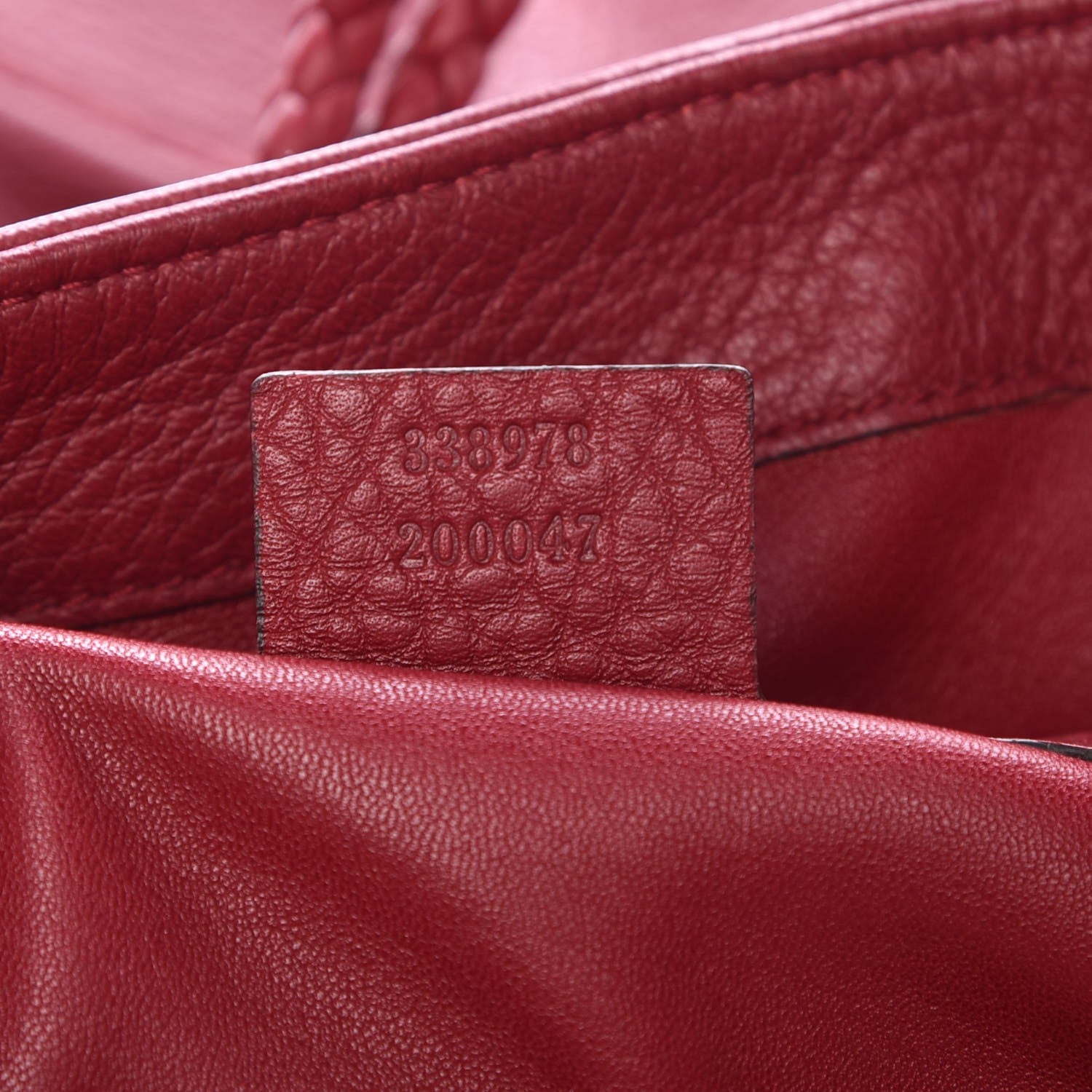 Gucci Deerskin Large Hip Bamboo Shoulder Bag Raspberry Candy 8 of 8