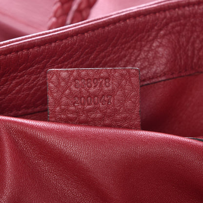 Gucci Deerskin Large Hip Bamboo Shoulder Bag Raspberry Candy 8 of 8