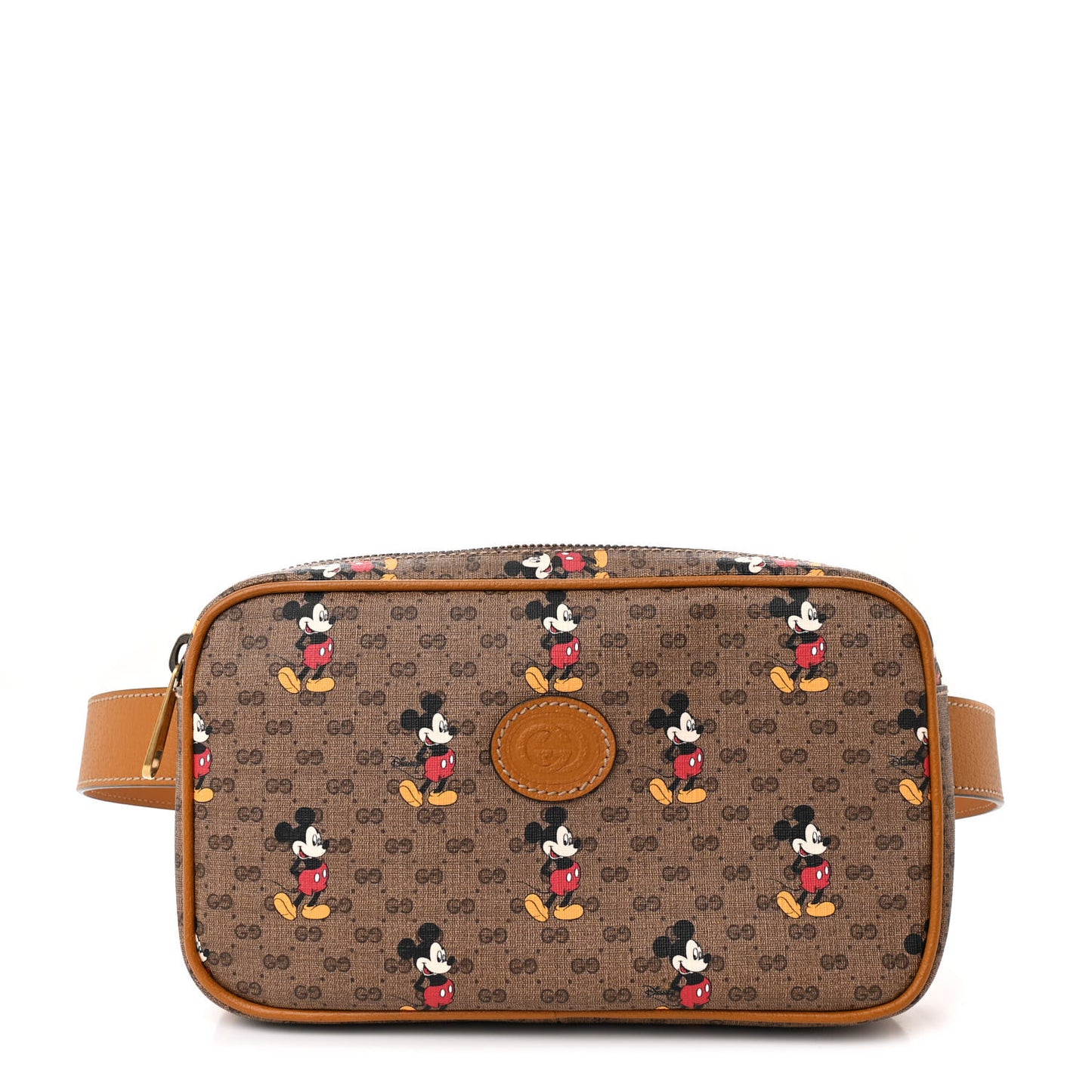 X DISNEY Mini Vintage GG Supreme Monogram Mickey Mouse Small Belt Bag 90 36 Beige Vintage Sun Oil
